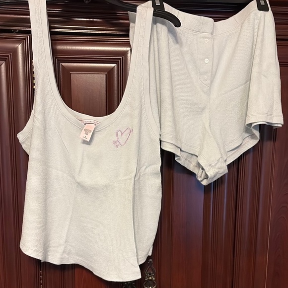 Victoria Secret Mint Tank and Shorts Set - Picture 1 of 5